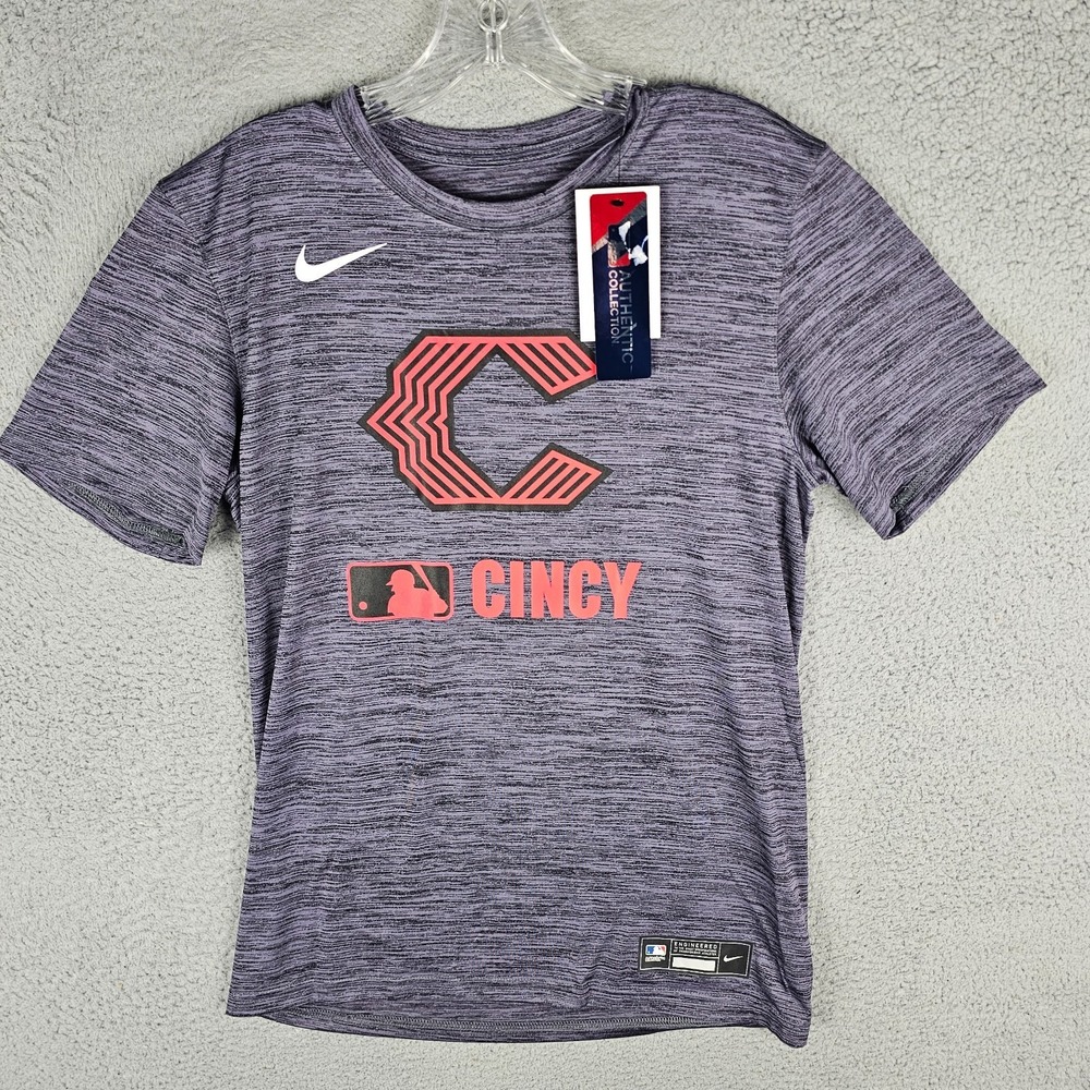 Men's‎ S Cincinnati Reds Nike Red Authentic Collection Cincy Performance T-shirt